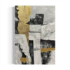 Gilded Fragments – Hand Painted Abstract Canvas Art – Stretched