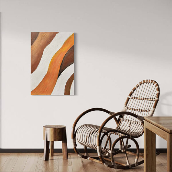 Hand-Painted Elegant Harmony Abstract Canvas Art - Professionally Stretched 2