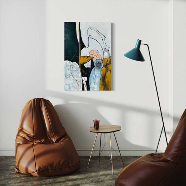 Hand Painted Abstract Canvas Art