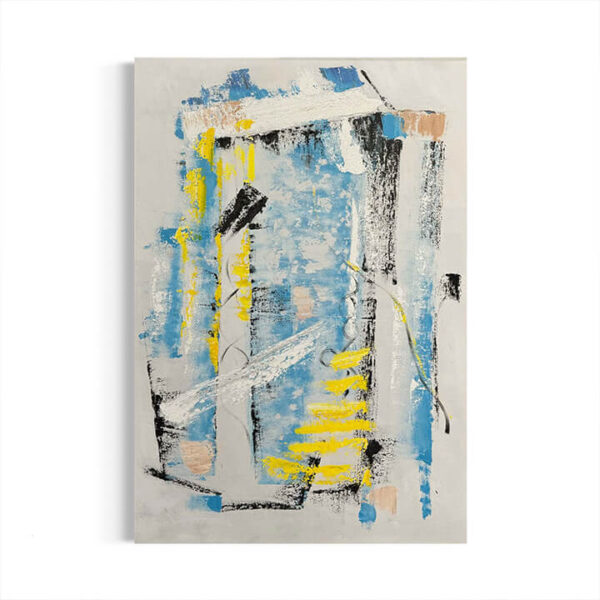Urban Melody – Hand Painted Abstract Canvas Art – Stretched
